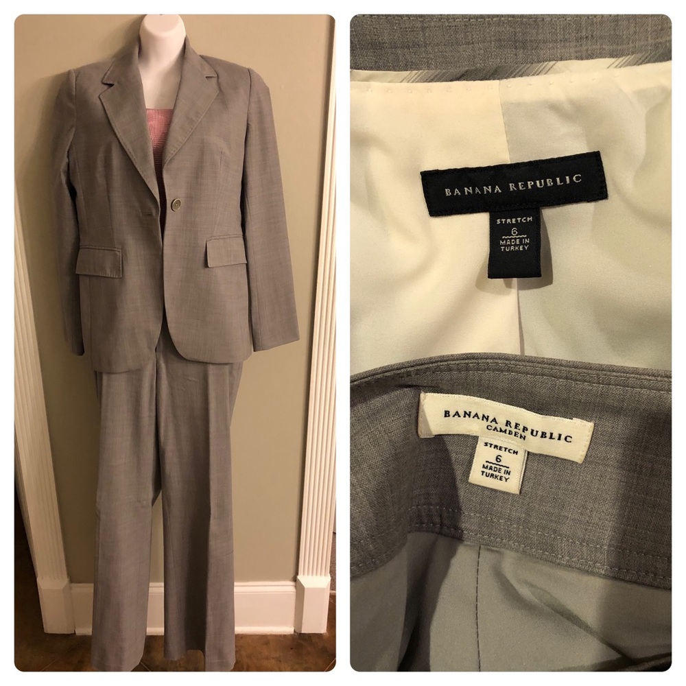 Banana Republic suit with jacket, pants and skirt.